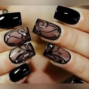 Black Halloween Press-on-Nails (COPY)